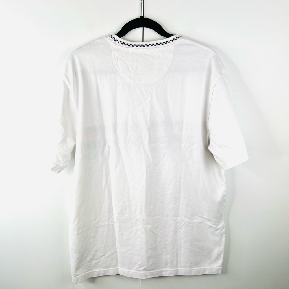 Vans White Rainbow Pride Knit Crew Checkerboard LGBT Limited Edition Shirt - Picture 7 of 10